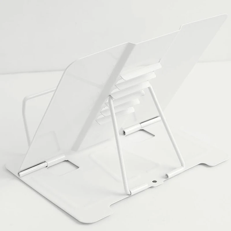 

Adjustable Metal Book Stand Tablet Study Room Book Holder Foldable Cookbook Stand Pages Fixed Music Score Recipe Bookends Holder