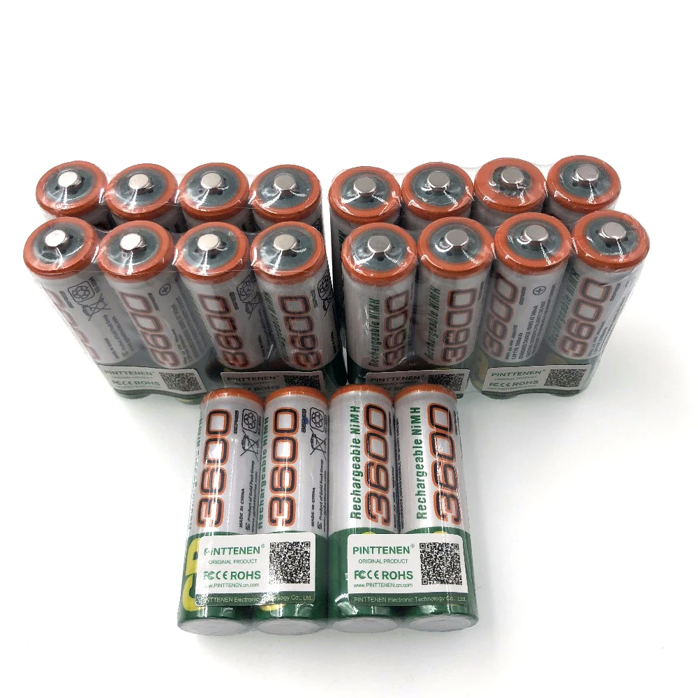 

AA 3600mAh 1.2V Li ion rechargeable Li ion battery, suitable for LED flashlight, toy remote control, monitoring, free delivery