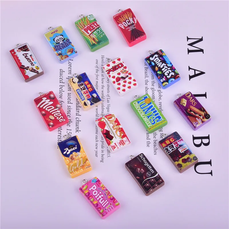 10 шт./30 шт./упак. шоколадное печенье шармы из полимера в форме ягодок Серьги