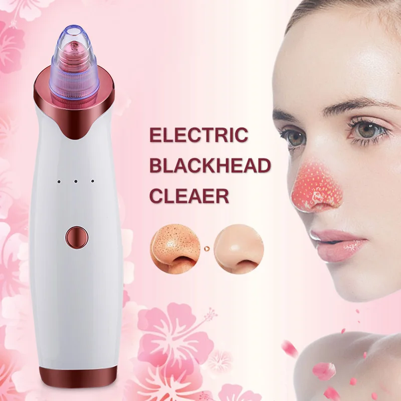

Electric Blackhead Remover Pore Cleaning Tool Vacuum Acne Pimple Remover Suction Black Dot Blemish Remover Face Cleaning Machine