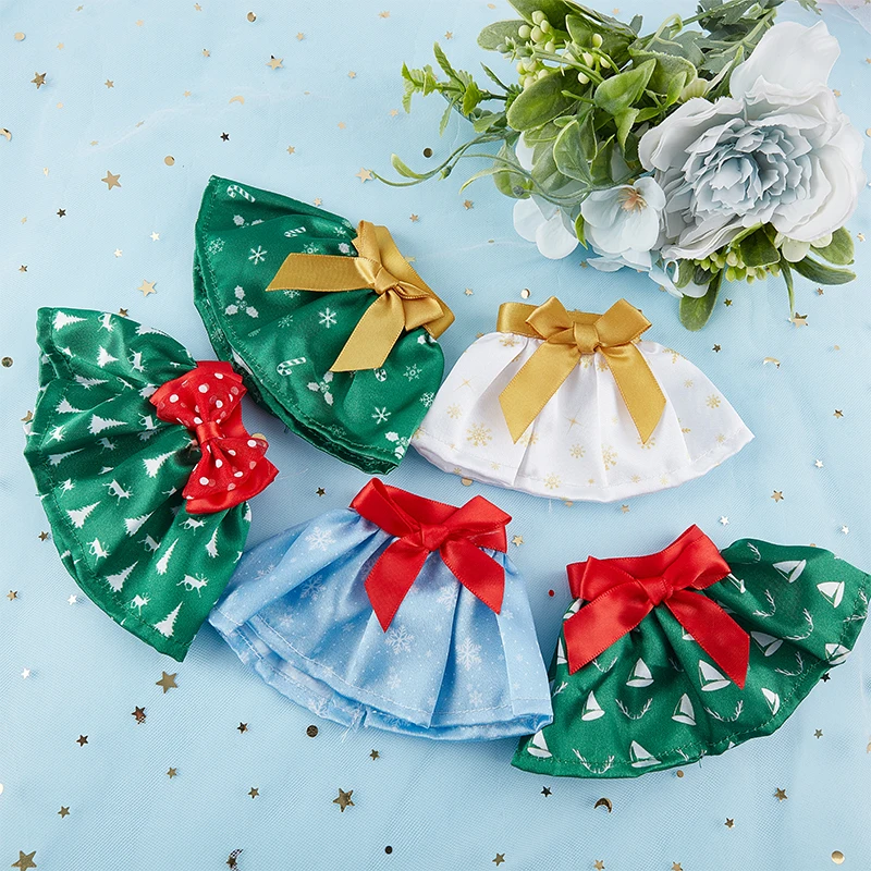 

Christmas Elf Doll Fairy Clothes Bow Skirt Dress Toys Accessories For Children's Christmas Gifts Elves