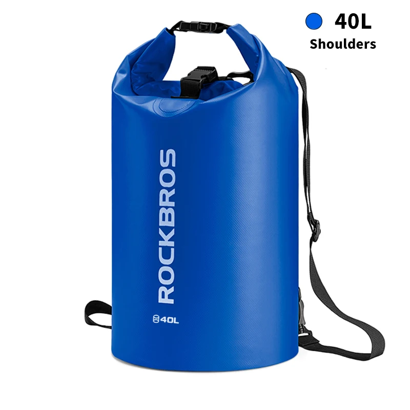 40L ROCKBROS 40л спортивная сумка для плавания водостойкий рюкзак из пвх сумки для женщин и мужчин Спорт на открытом воздухе Пешие прогулки плечо многофункциональный складной Bgas - Цвет: 40L