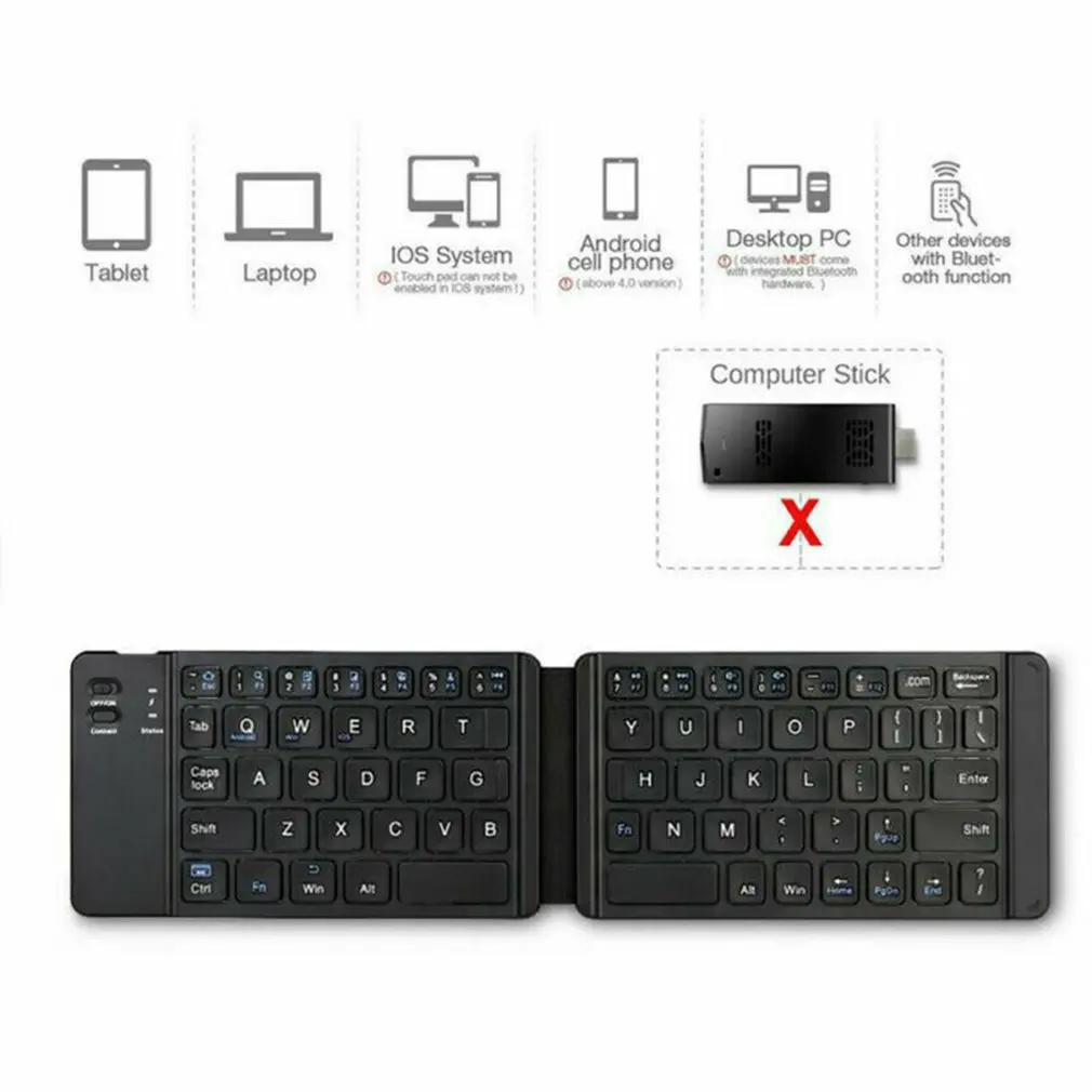 Bluetooth складная клавиатура беспроводной светильник для клавиатуры и удобная usb