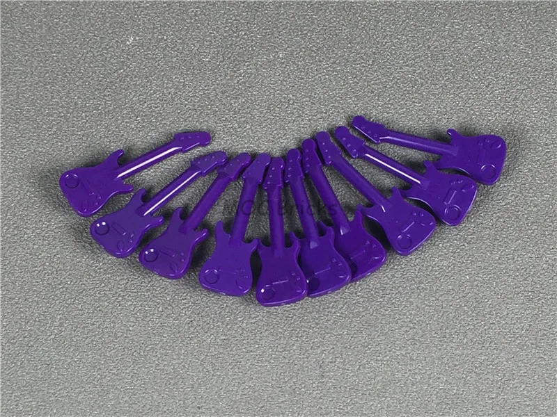 10 шт./лот MOC кирпичи музыкальное оборудование игрушки фиолетовая бас-посуда