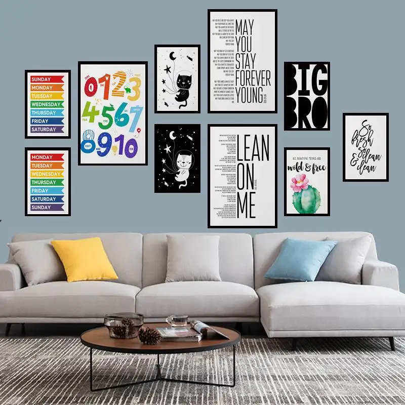 

BATHROOM So Fresh and So Clean Clean funny quote cute Toilet Laundry sign Nursery poster Baby Shower Canvas Art for Home Decor