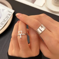 key ring ladies mens adjustable couple ring set friendship engagement wedding fashion ring jewelry gift