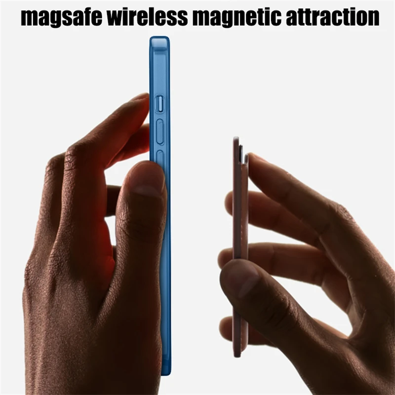 original magsafe magnetic wireless charging plating case for iphone 12 11 pro max 12 mini 13 back phone cover accessories free global shipping