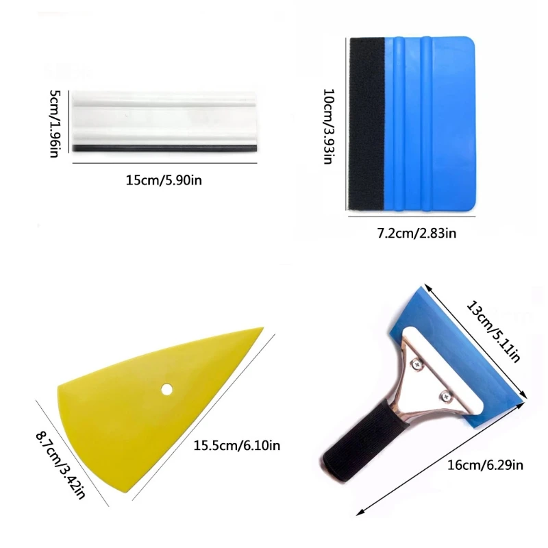 

Multi-purpose Car Color Change Film Sun Film Invisible Car Garment Deerskin Scraping Wool Scraper Tool Construction Kit