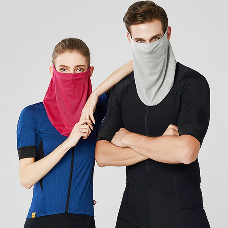 1 шт. Спортивная маска от солнца из ледяного шелка быстросохнущая дышащая