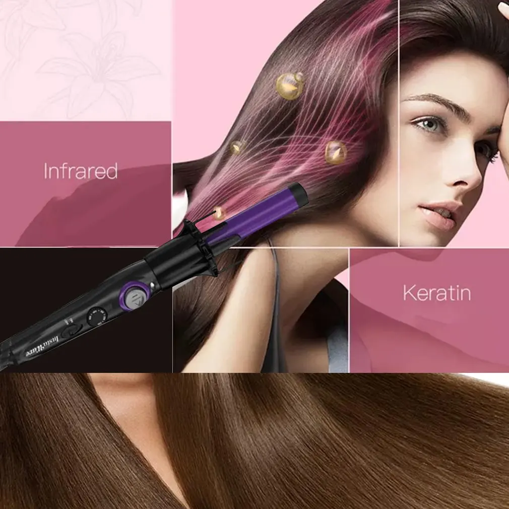 Automatic Curly Hair Stick Ceramic Electric Curling Iron Rotating Electric Roll Stick Anti-scalding Automatic Curly Hair