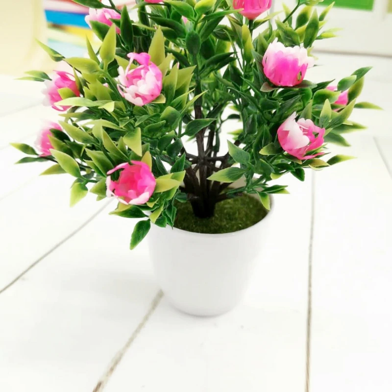 Искусственный цветок искусственное растение бонсай в горшке для свадьбы