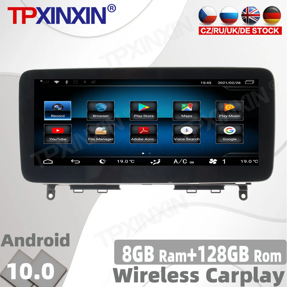 

8 + 128GB Android 10 для Mercedes-Benz C 2008 - 2010 Автомобиль Радио Мультимедийный видеоплеер навигации GPS аксессуары авто 2din без DVD