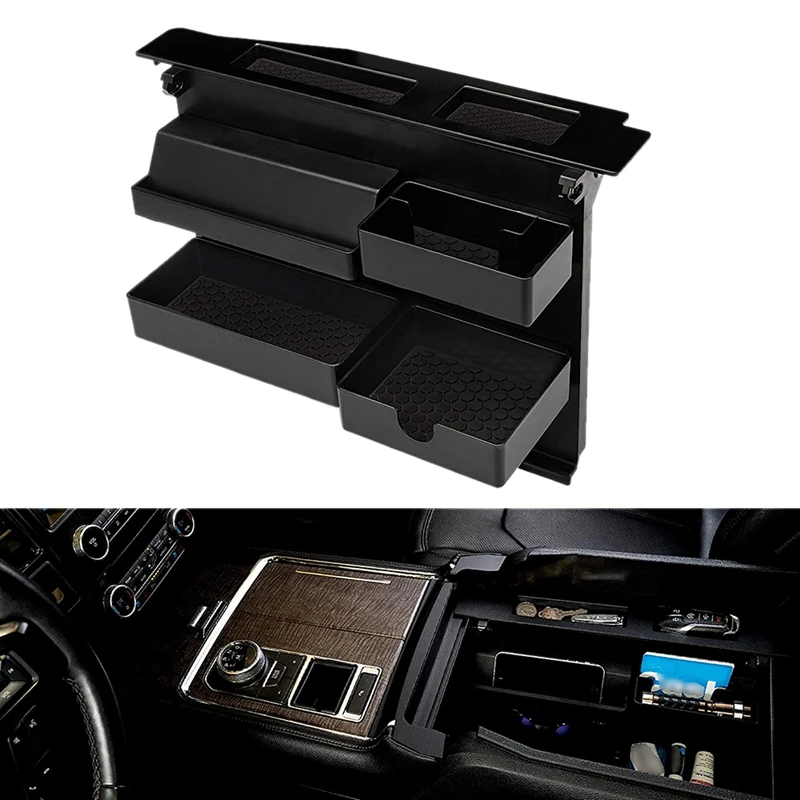Купить Органайзер для автомобильной консоли Ford Trucks F150 (2015-2020) F250 F350 Raptor (2017-2020) экспедиция (2018-2020) Скидка Органайзер для автомобильной консоли Ford Trucks F150 (2015-2020) F250 F350 Raptor (2017-2020) экспедиция (2018-2020)