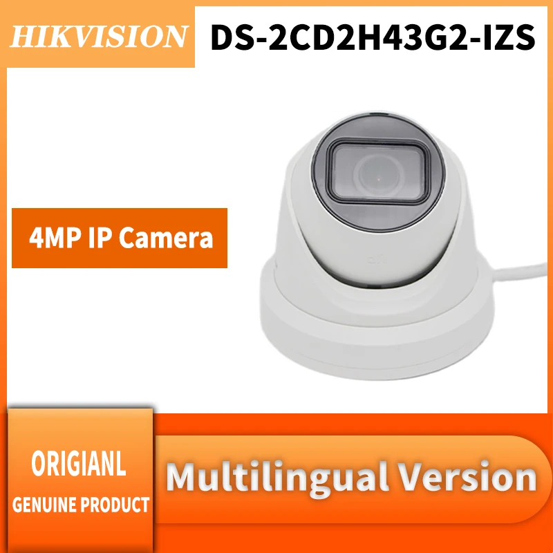 

Hikvision Original DS-2CD2H43G2-IZS 4MP IP Camera Acusense Motorized Varifocal Turret PoE Water Dust Vandal Higher Protection