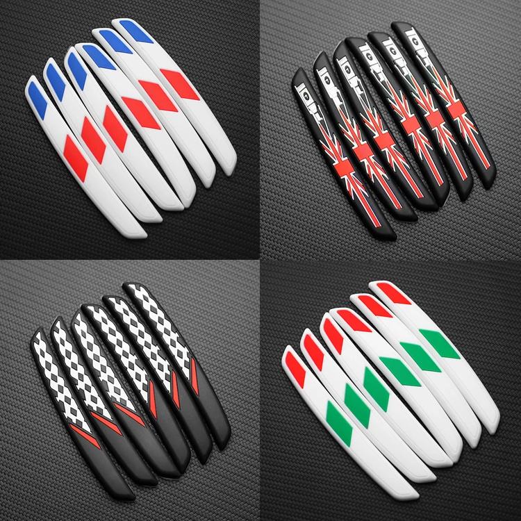 6PCS Auto Car Door Guard Edge Protector Door Anti-collision Sticker Rear View Mirror Anti-scratch Protector Door Trim Accessorie