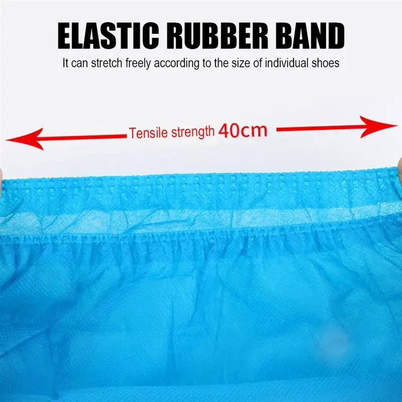 

100Pcs Disposable Shoe Cover Dustproof Non-slip Dhoe Cover For Children Students Adult Non-woven Shoe Cover Household Foot Cover