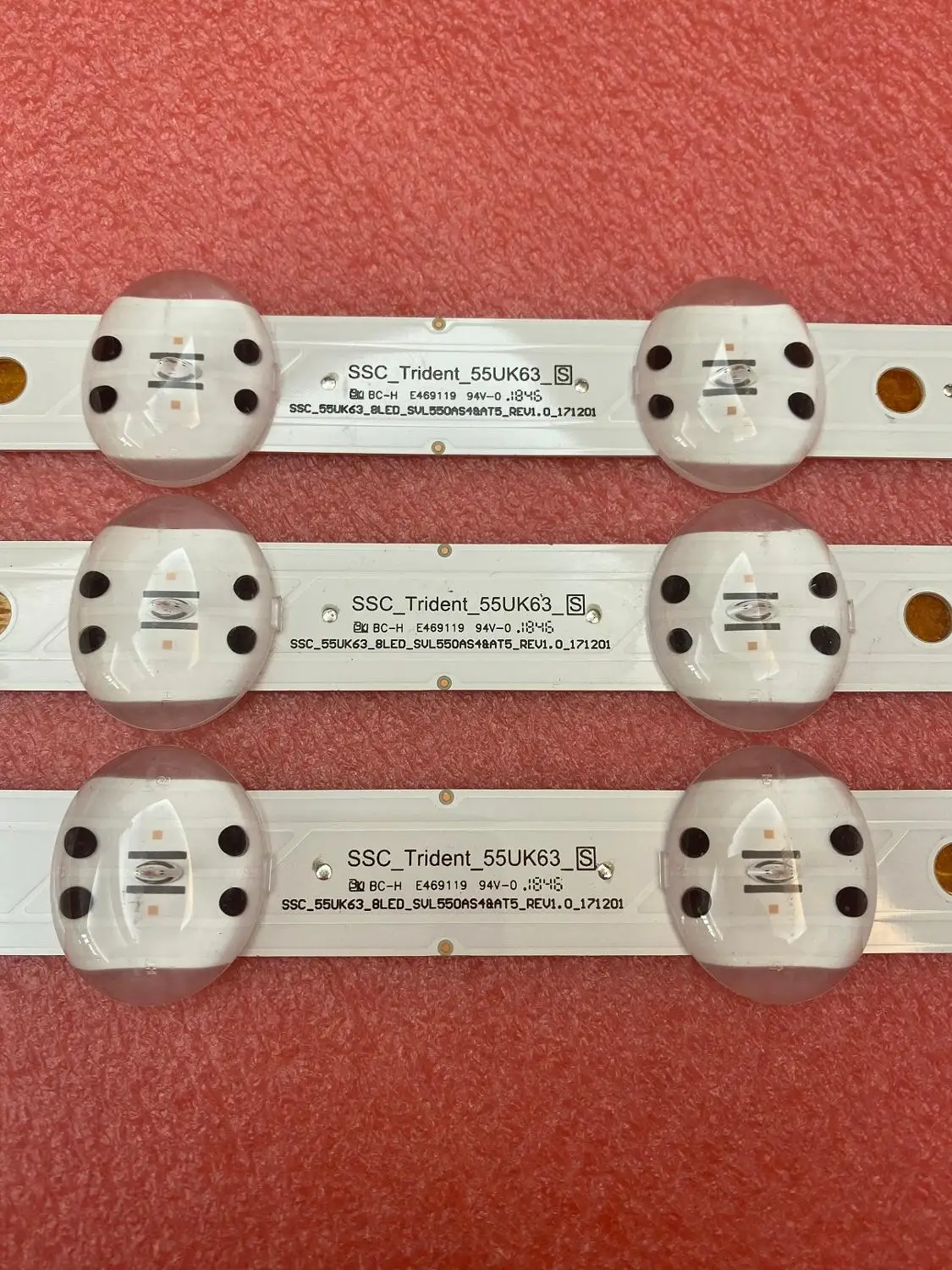 Светодиодная подсветка (3) для LG 55UK6360PSF 55UK6450PLC 55UK6470PLC 55UK6200PUE 55UK63 55UK6300PUE 55UK6300MLB 55UK6300PLB AGF30214601