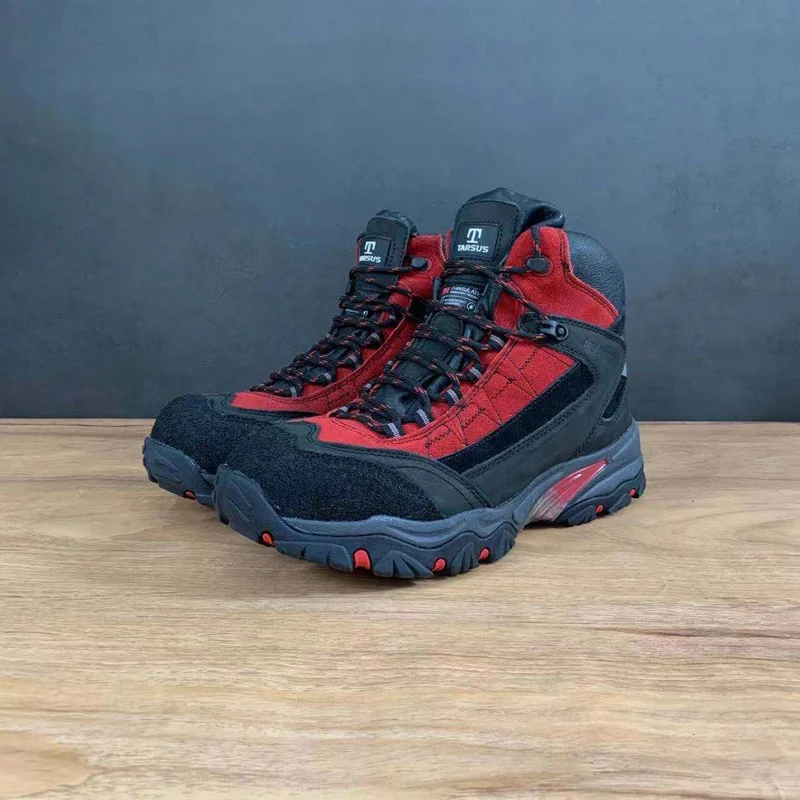 Мужские зимние рабочие ботинки для походов мужские из воловьей кожи со стальным