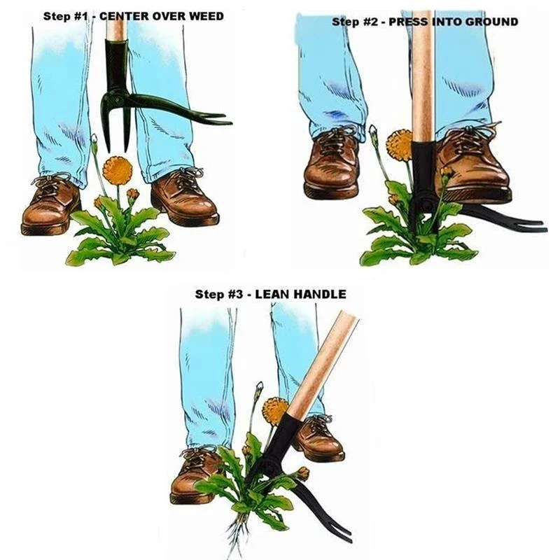 

Weed Puller Tool Claw Weeder Root Remover Outdoor Killer Tool Portable Garden Weed Puller Removable With Foot Pedal Weeders