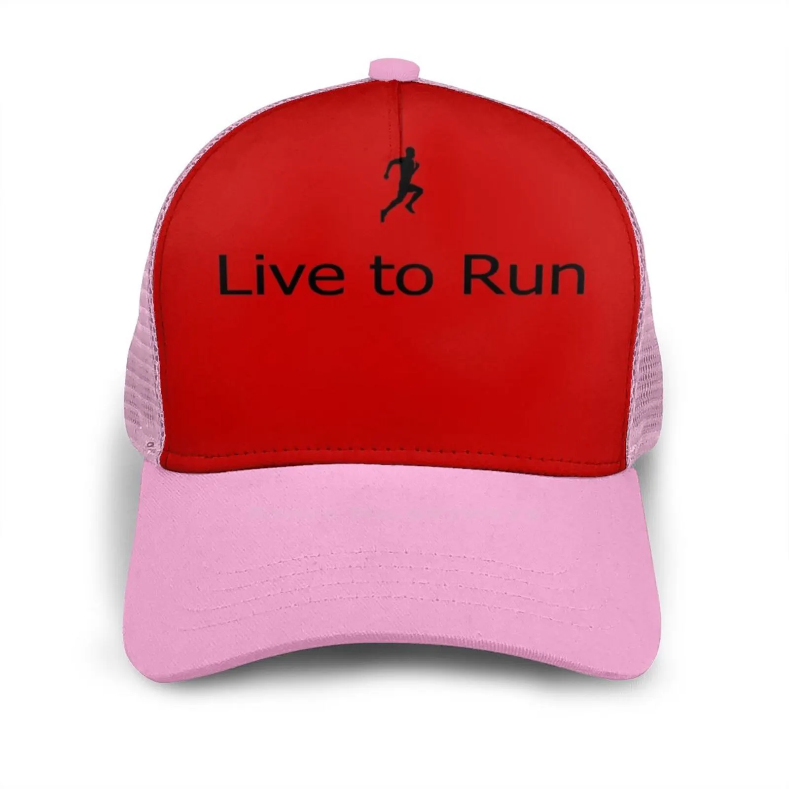 

Live To Run - T-Shirt Hip Hop Flat Mesh Hat Cap Gift Live To Run Run Running Live Life Fit Fitness Industry Trade Show