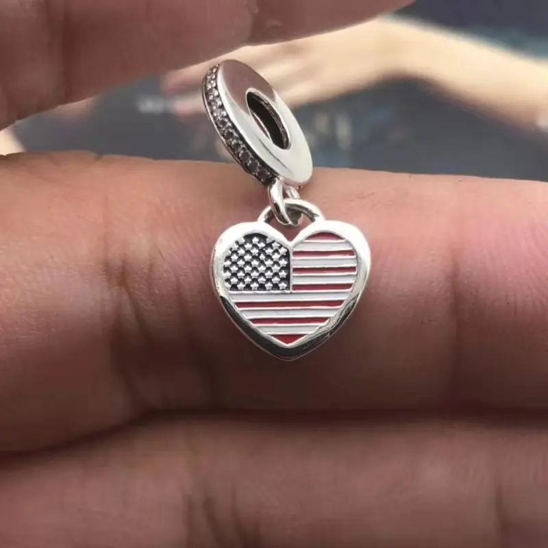2019 высокое качество Hoobeads Отечественной надпись гордый американец подвеска в