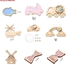 Детские аксессуары для доски Монтессори, деревянный игрушечный Материал сделай сам для раннего развития, детали доски для обучения базовым навыкам