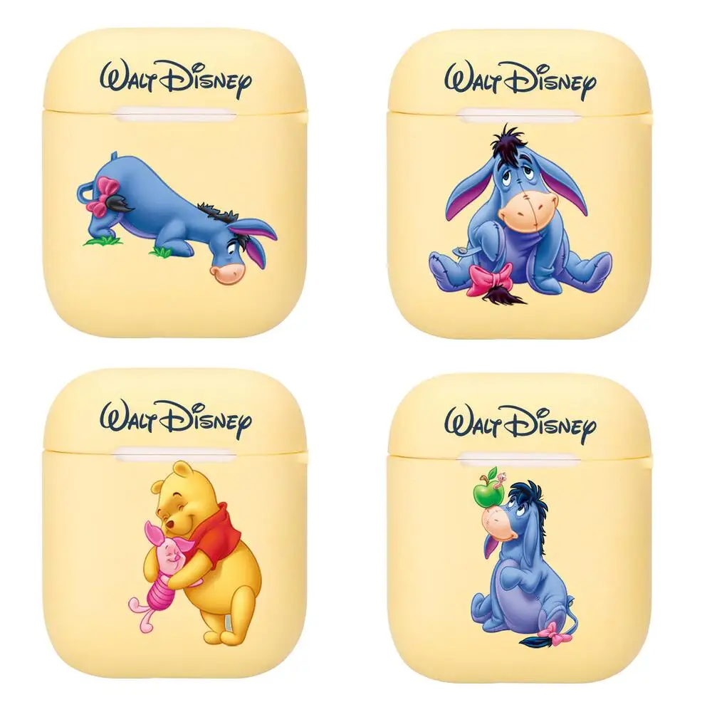 

Favorite Disney Winnie Bear Donkey Tigger Silicone Case For Apple Airpods 1/2 Cover Protective Earphone Case Headphones Cases Pr