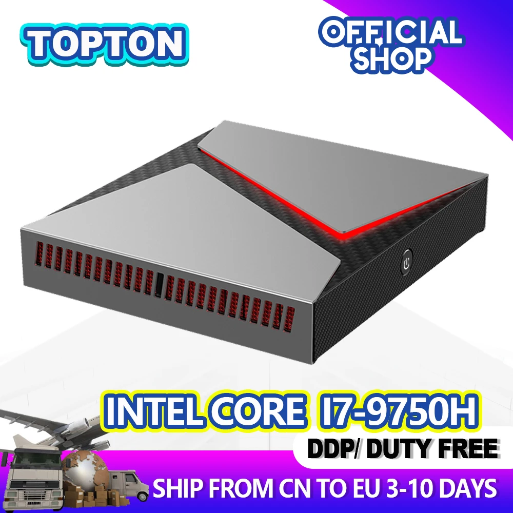 Дешевый игровой Мини ПК Windows 10 Pro Intel Core i9 9880H i7 9750H процессор GeForce GTX 1650 4 Гб