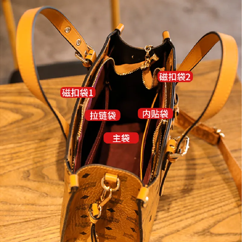 Luxury Brand Handbags 2021 New Fashion Printing 100% Real Cowhide Large-capacity One-shoulder Messenger Bag Gg Sac Luxe Cc GG