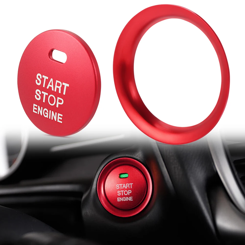 STOP Key Accessories Aluminum alloy Engine Start Button Cover Cap Trim For MAZDA 3 6 2 CX-5 CX-9 CX-3 MX-5 | Автомобили и