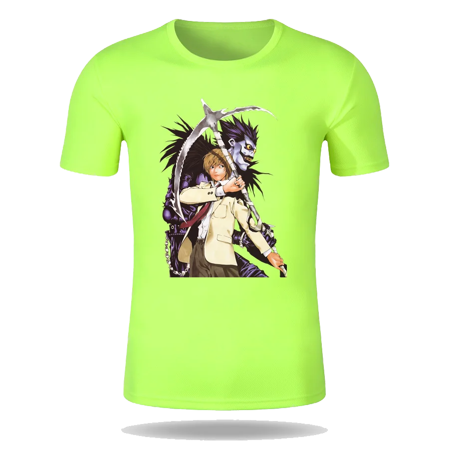 

Custom Summer Men Women Death Note 4 Quick Dry T-shirt Couple Style Round Neck Jogging T-Shirt