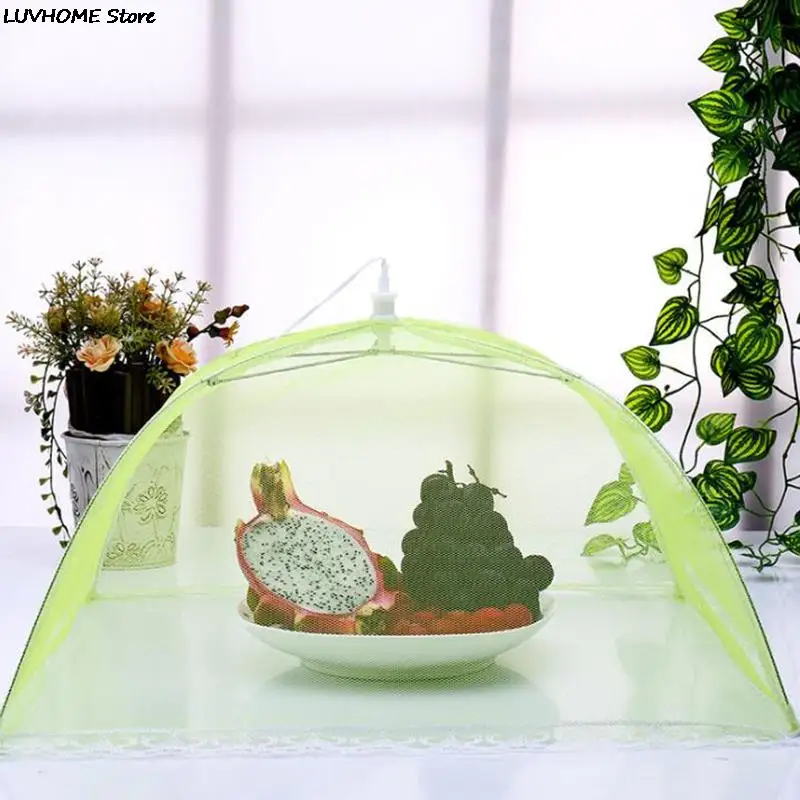 1PCS Large Pop-Up Mesh Screen Protect Food Cover Tent Dome Net Umbrella Picnic Protector Anti Fly Mosquito Kitchen Cooking | Дом и сад