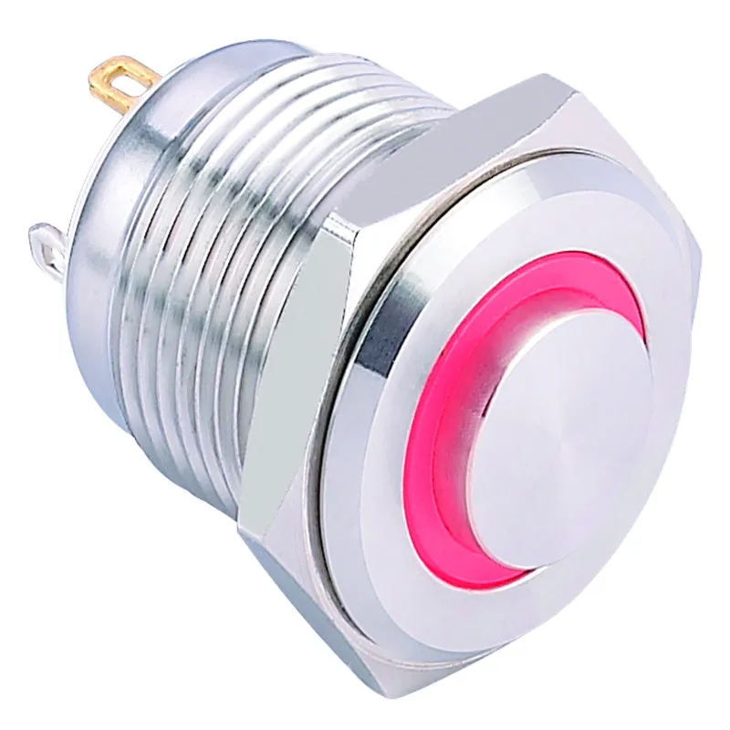 Металлическая кнопка ELEWIND с подсветкой (PM161H-10E/J/R/12 В/с) | Обустройство дома