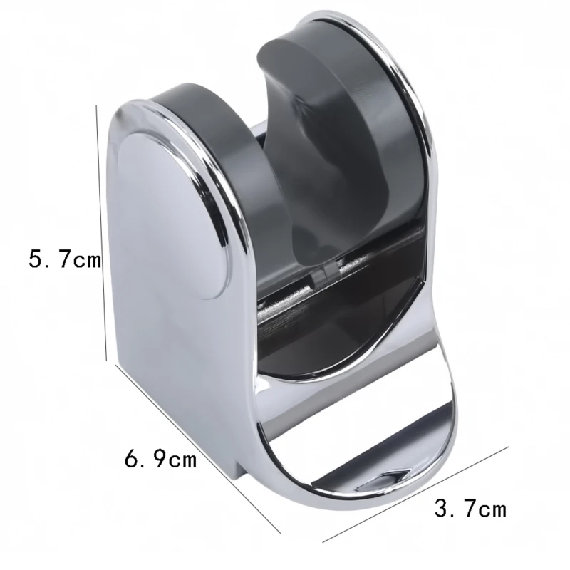 

Wall Mounted Adjustable Self-Adhesive Shower Head Holder Rack Stand Bathroom Suction Cup Showerhead Bracket Base No Drilling