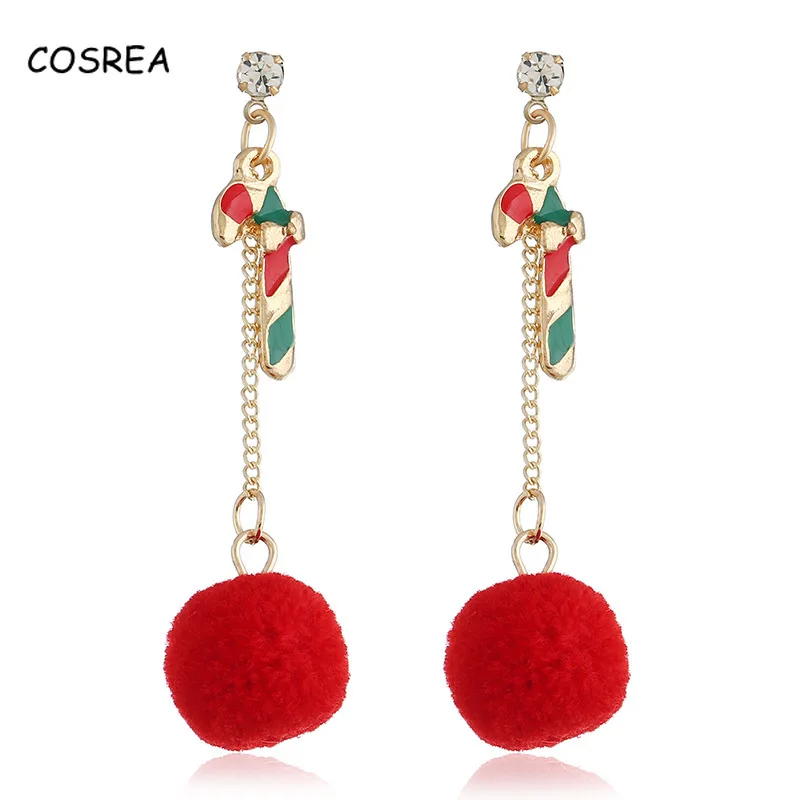 Женские серьги с эмалью в виде Санта Клауса снеговика | Тематическая одежда и