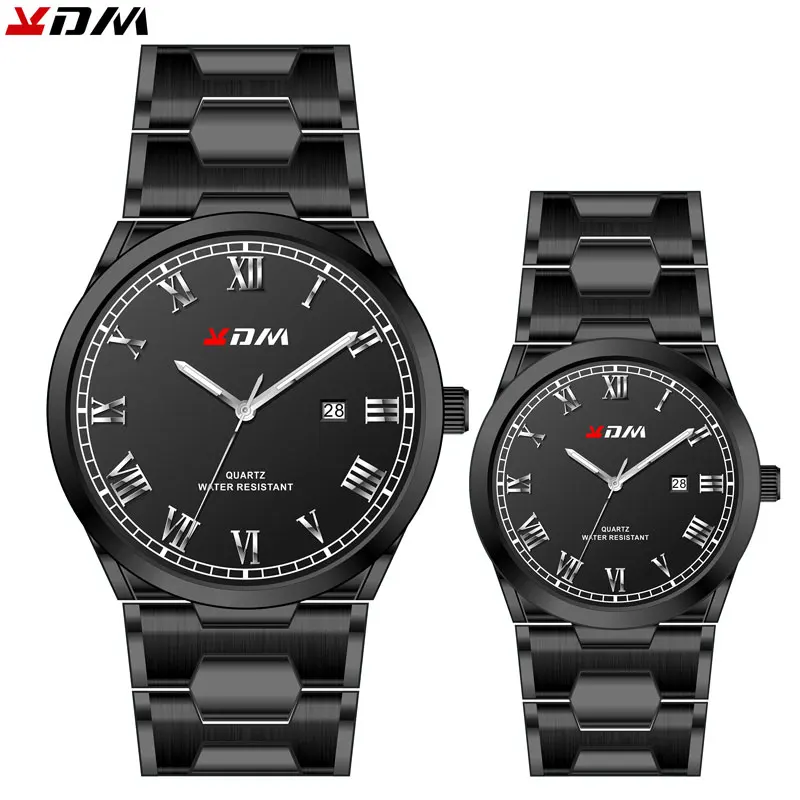 Часы со стальным ремешком для влюбленных лучший подарок reloj para parejas пара мужских и