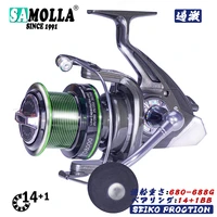 spinning fishing reel 8000 9000 series 141bb 4 91 gear ratio carp bass fishing wheel all metal spool fish tackle accessories