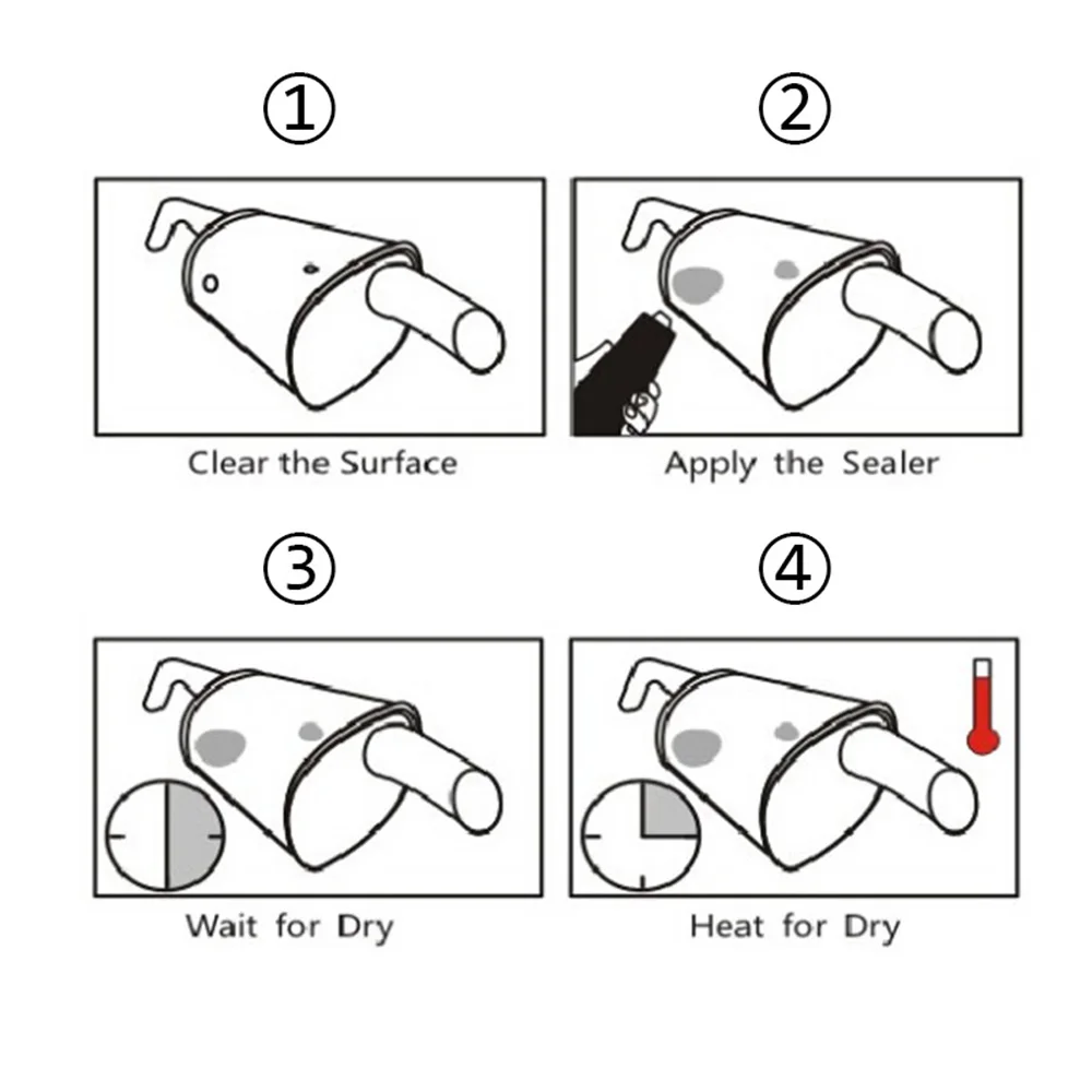 VISBELLA выхлопная паста системы трубы ремонтные комплекты высокая температура до