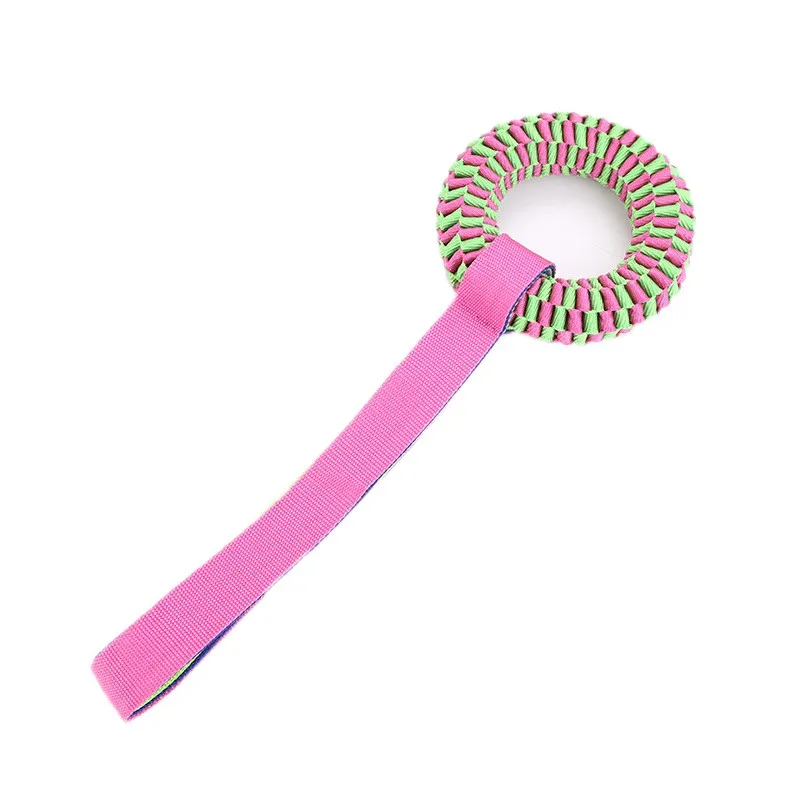 pink fabric 26cm Многофункциональные игрушки для домашних животных с присоской, игрушка для собак с шариком из термопластичного каучука для чистки зубов, жевательные резиновые игрушки для собак для маленьких собак - Цвет: pink fabric 26cm