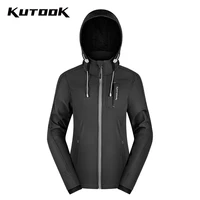 kutook women hiking jacket cycling camping outdoor sports running daily windproof light reflecting winter fall thermal clothing