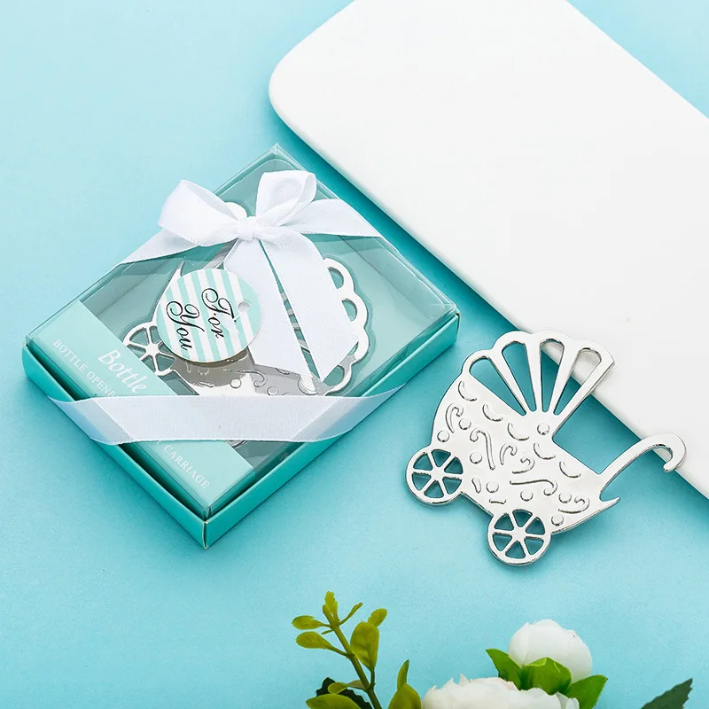 50 шт. свадебные сувениры открывалка для бутылок коляски бирки и ранвечерние