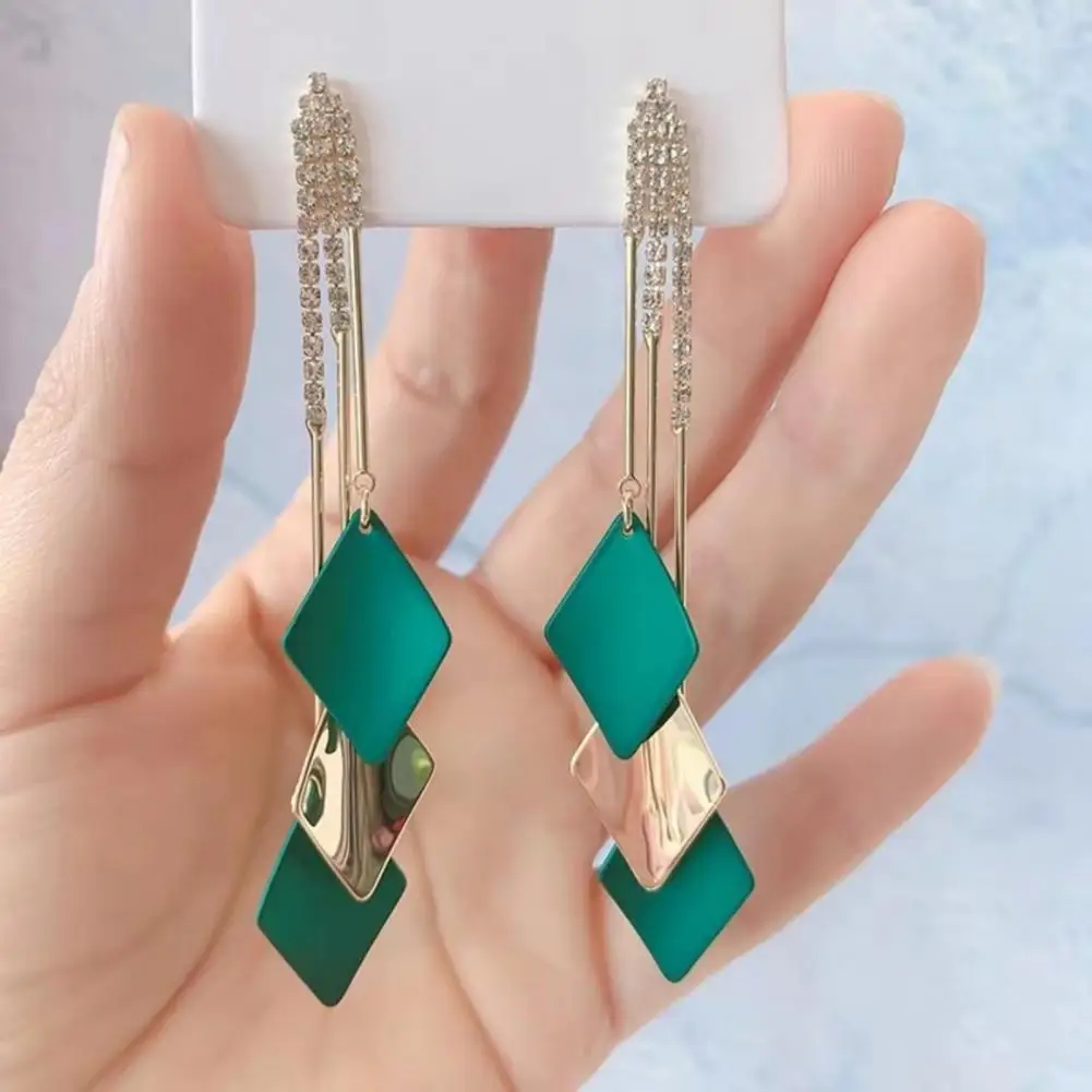 

Lady Drop Earrings Eye-catching Fabulous Pendant Long Dangle Earrings