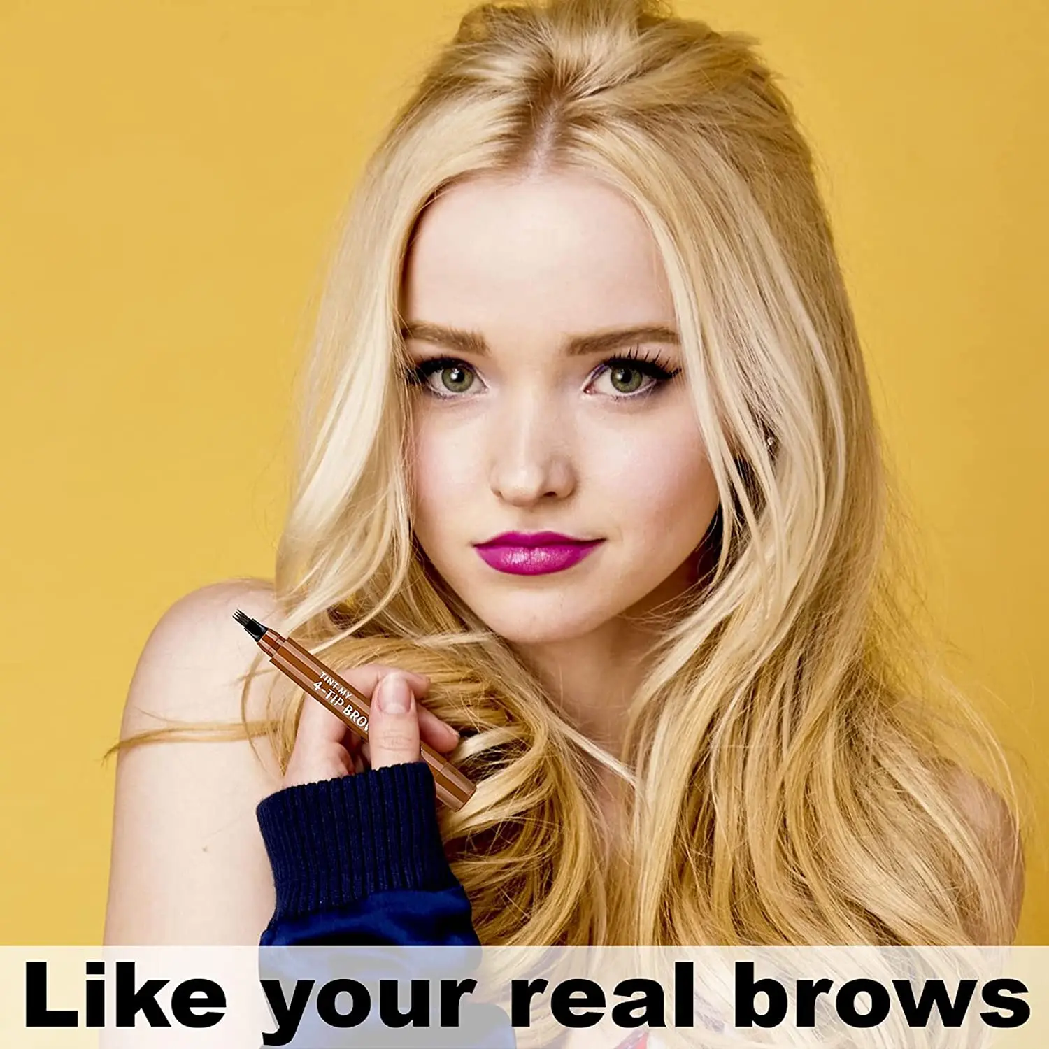 4 Points Eyebrow Pen 5 Colors Liquid Brow Pencil Dark Brown Microblading Waterproof Tattoo Cosmetic | Красота и здоровье