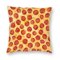 versuswolf decorative pillow covers couch throw pillow cover funny cheese pepperoni pizza square soft pillow cases
