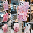 Жидкий чехол, мягкий силиконовый чехол для Huawei Honor 8X 9X 10i 20i 20e 20s 30i 30s 10 20 Lite 50 SE View 30 V30 Pro с единорогом и цветами