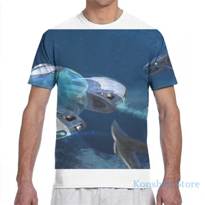 Мужская футболка Subnautica(5), женская модная футболка с принтом по всей длине, топы для мальчиков, футболки с коротким рукавом