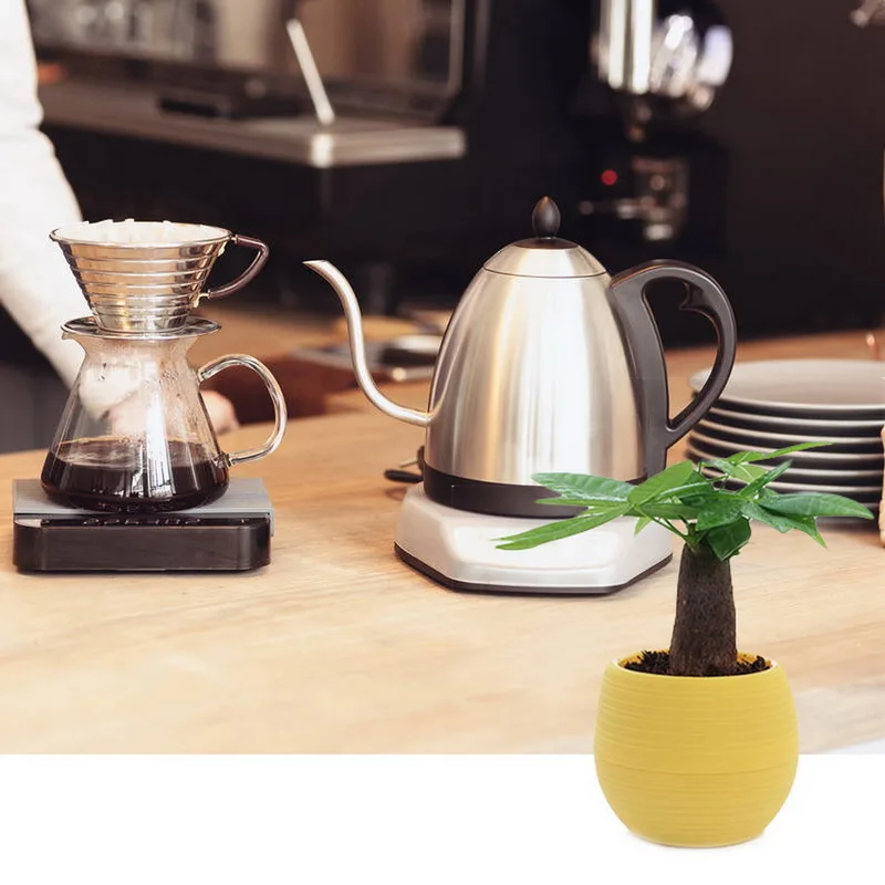 Милые мини горшки для цветов цветные круглые пластиковые цветочные растений