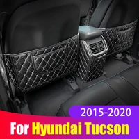 pu leather car seat back anti kick cushion pad rear seat anti dirty kick pad for hyundai tucson 2015 2018 2019 2020 accessories