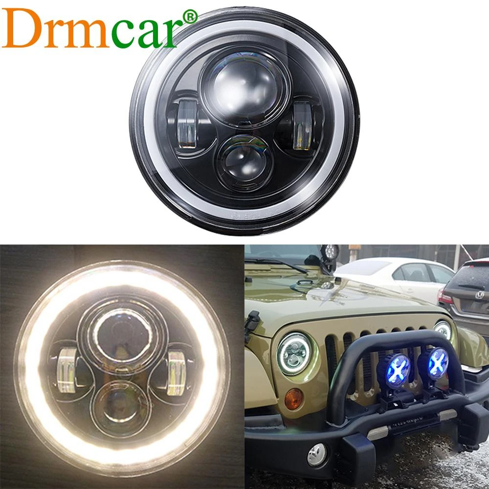 

7Inch Motorcycle LED Headlight 12V 24V 45W Offroad Accessories Working Spot Lights Headlamp 6500k Day Lights Auto Work Light Bar