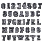 Лидер продаж, новинка, 1 шт., черно-белые буквы, иконы обуви, подвески, имя сделай сам, милое кольцо, номер, Кроксы, пряжки